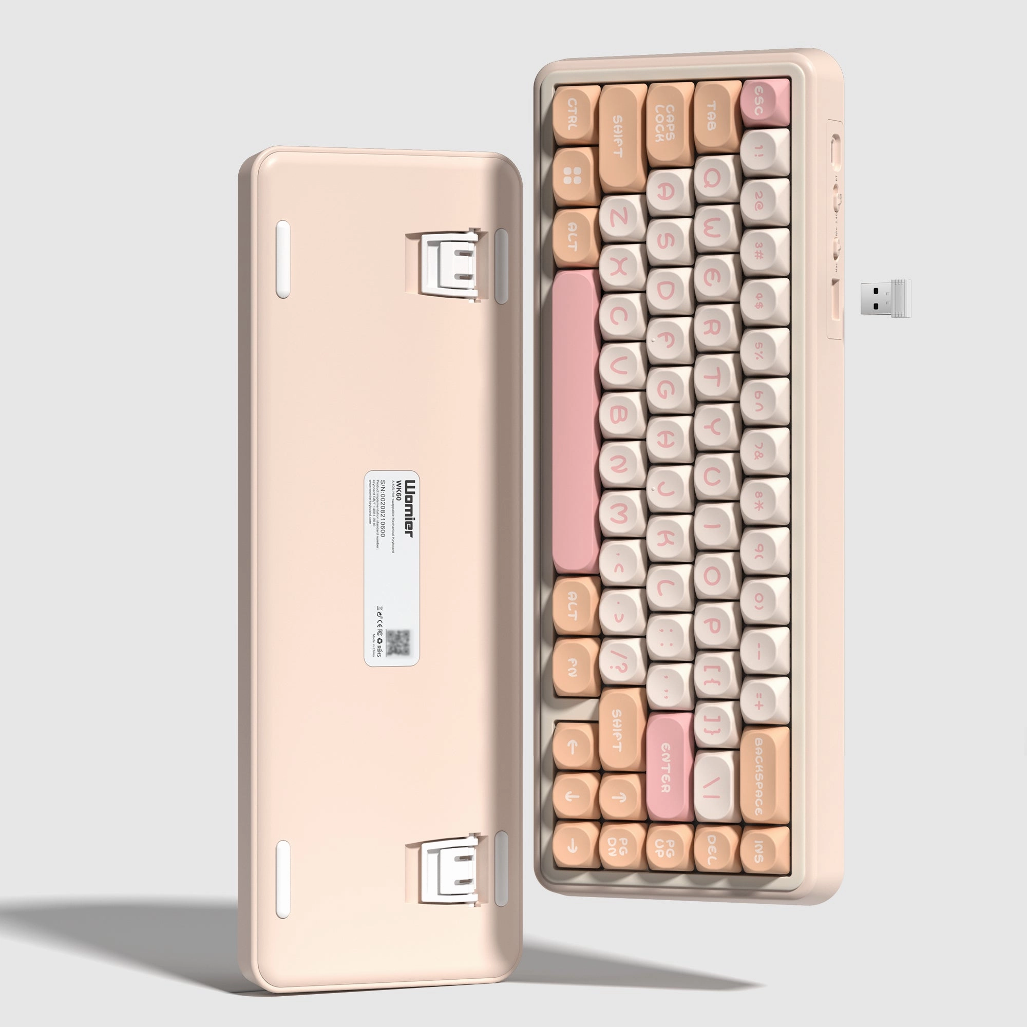 Student Desk Womier WK60 65% Gasket Mounted Wireless Keyboard (4 Colors)