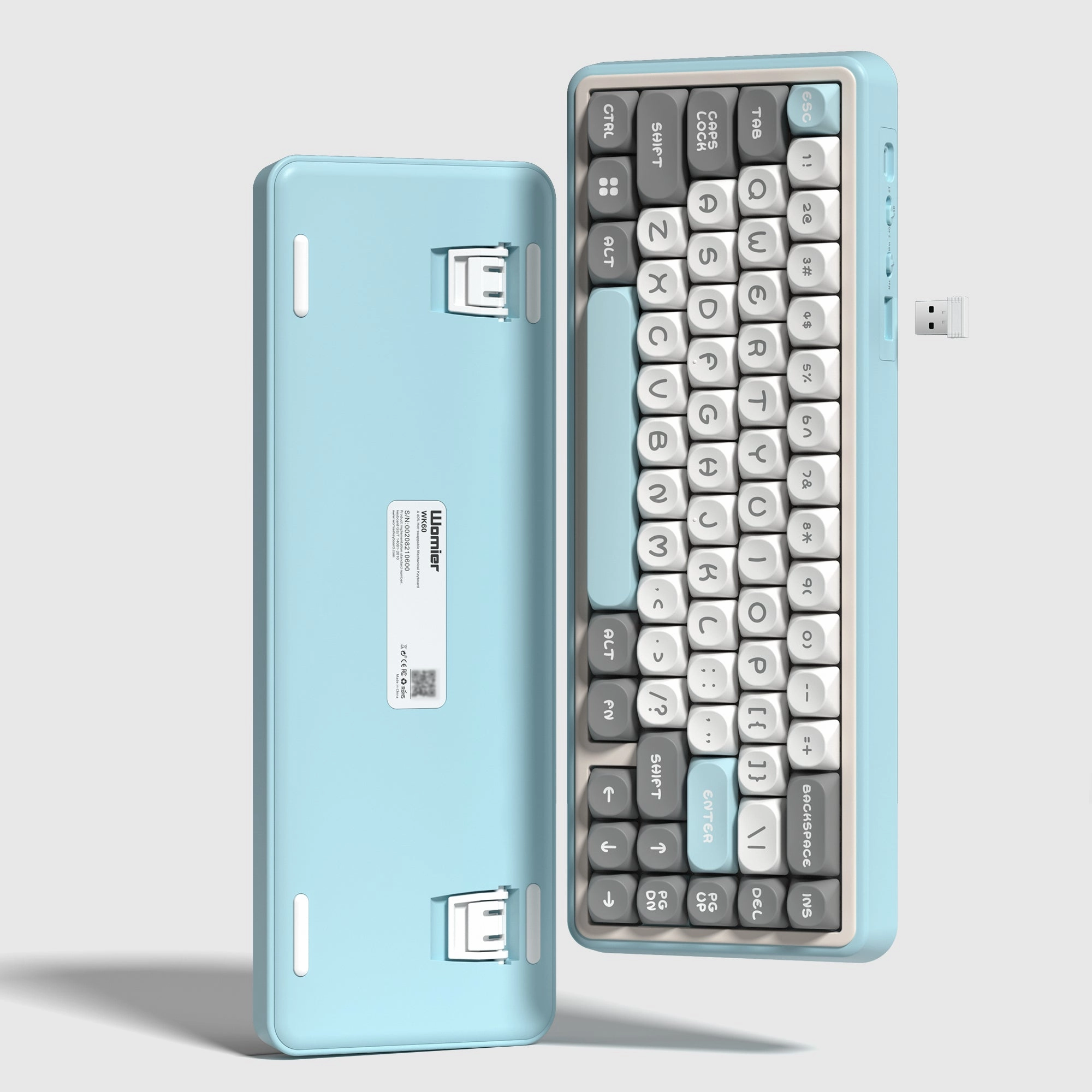 Womier WK60 65% Gasket Mounted Wireless Keyboard (4 Colors) Chroma Sync