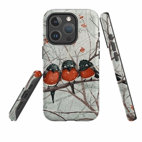 iPhone MagSafe Tough Case -  Frosted Branches By Maja Lindberg Gloss Finish Texture Slim Fitment