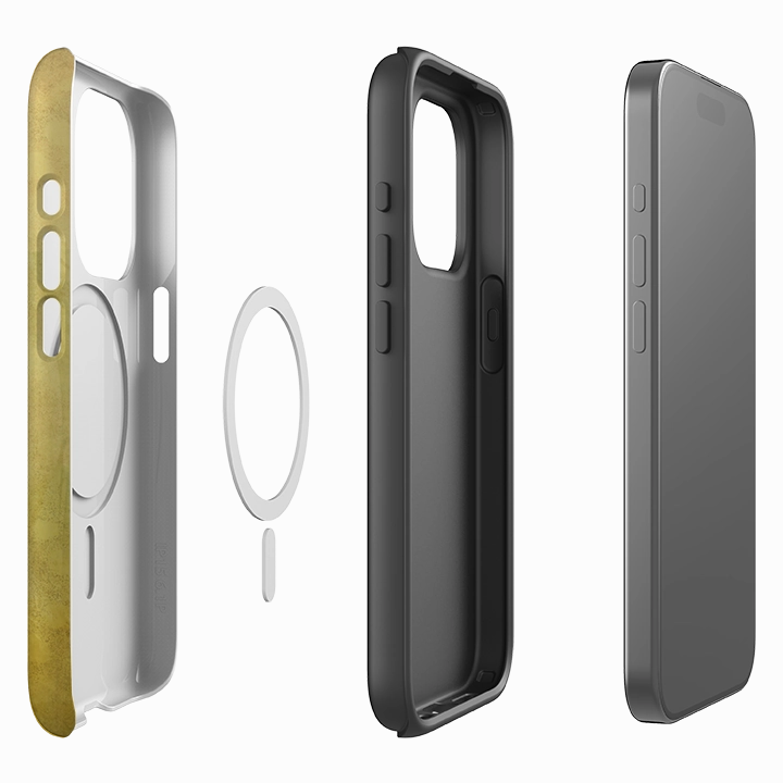 iPhone MagSafe Tough Case - Peacock By Maja Lindberg Minimal Surface Durable Design Texture