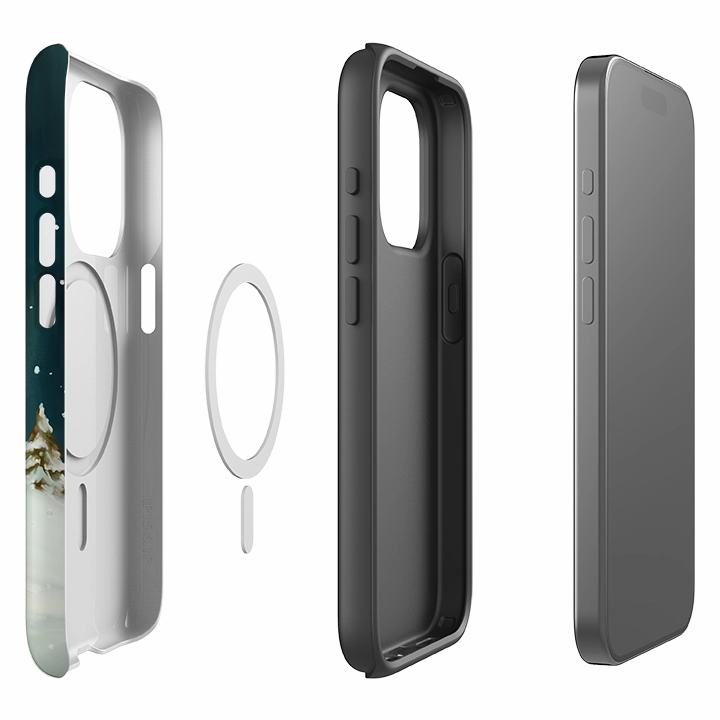 Tactile Feel iPhone MagSafe Tough Case - Snowman