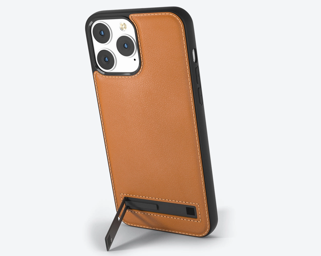 Subtle Touch Lightweight Shell Apple iPhone 13 Pro Max - Metro Leather Phone Case