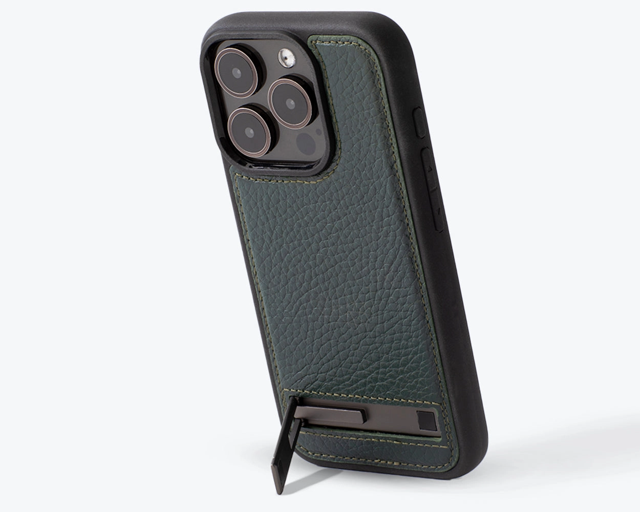 Refined Pattern Apple iPhone 15 Pro - Metro Leather Phone Case