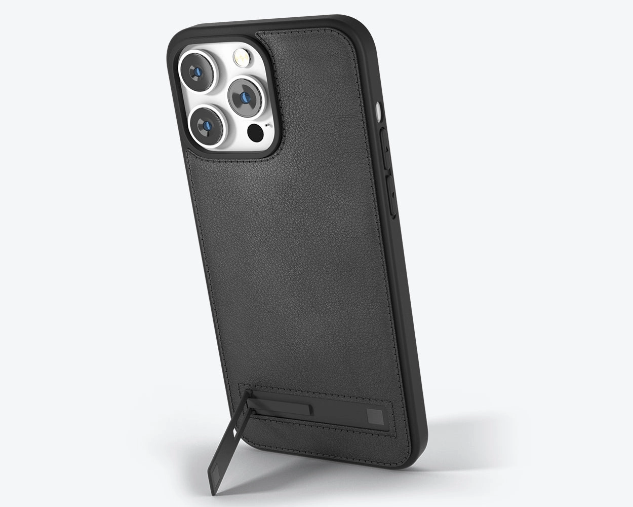 Rugged Look Finish Apple iPhone 15 Pro - Metro Leather Phone Case