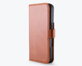 Ergonomic grip Modern Frame Apple iPhone 16 - Metro Leather Wallet Phone Case