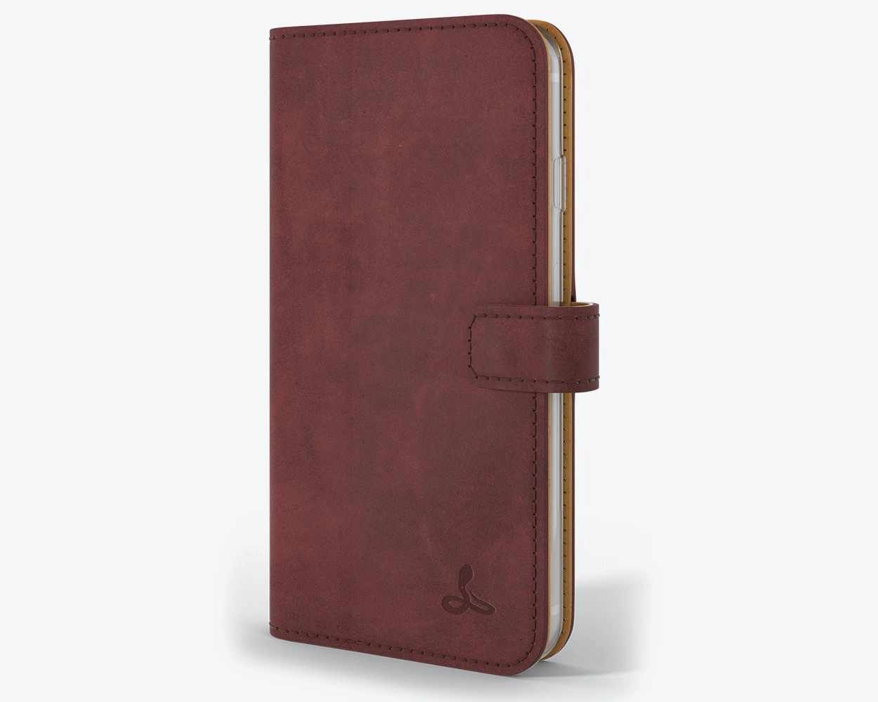 Apple iPhone 6/6S - Vintage Leather Wallet Smooth Outline