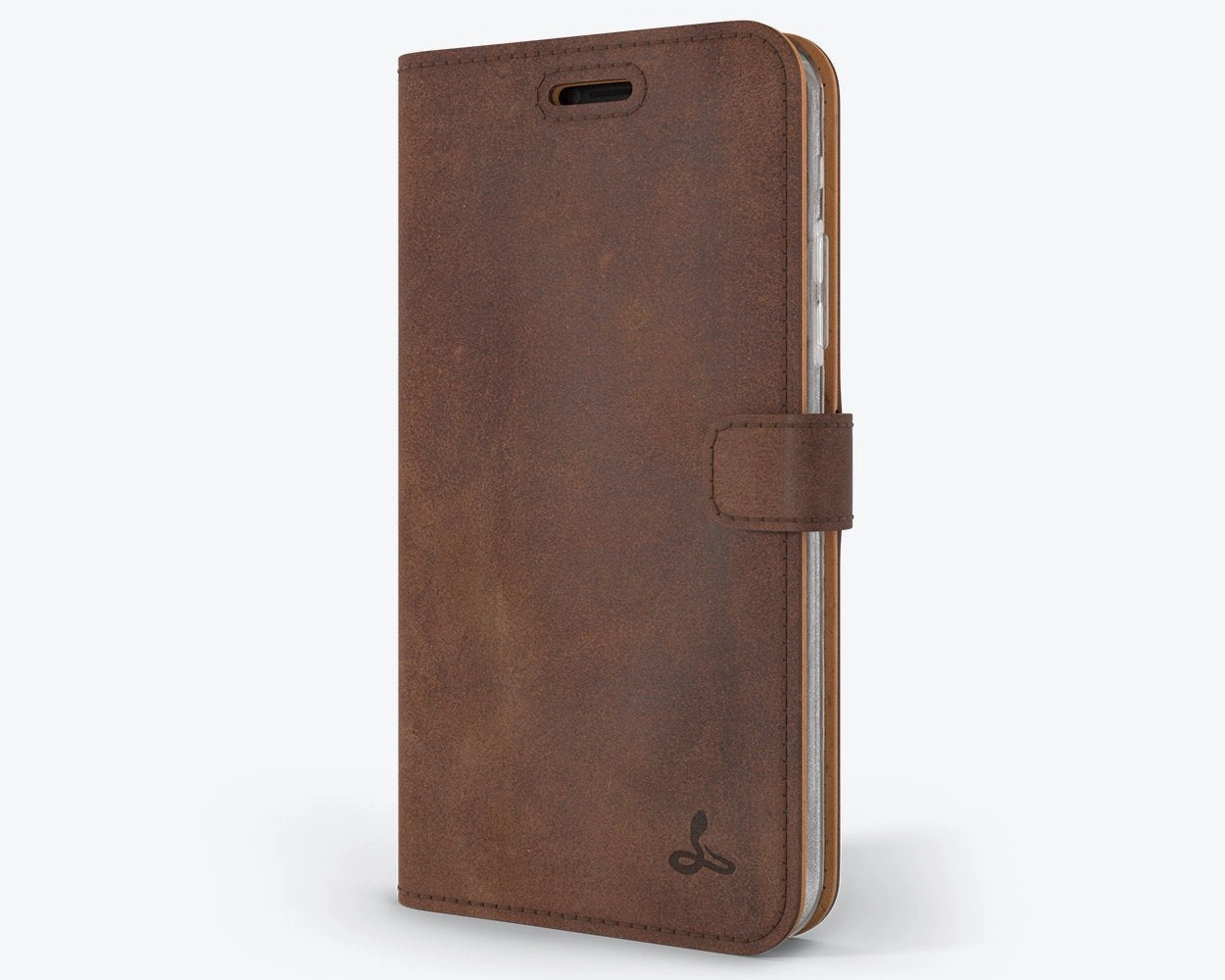 Elegant Layer Texture Apple iPhone XS Max - Vintage Leather Wallet Phone Case