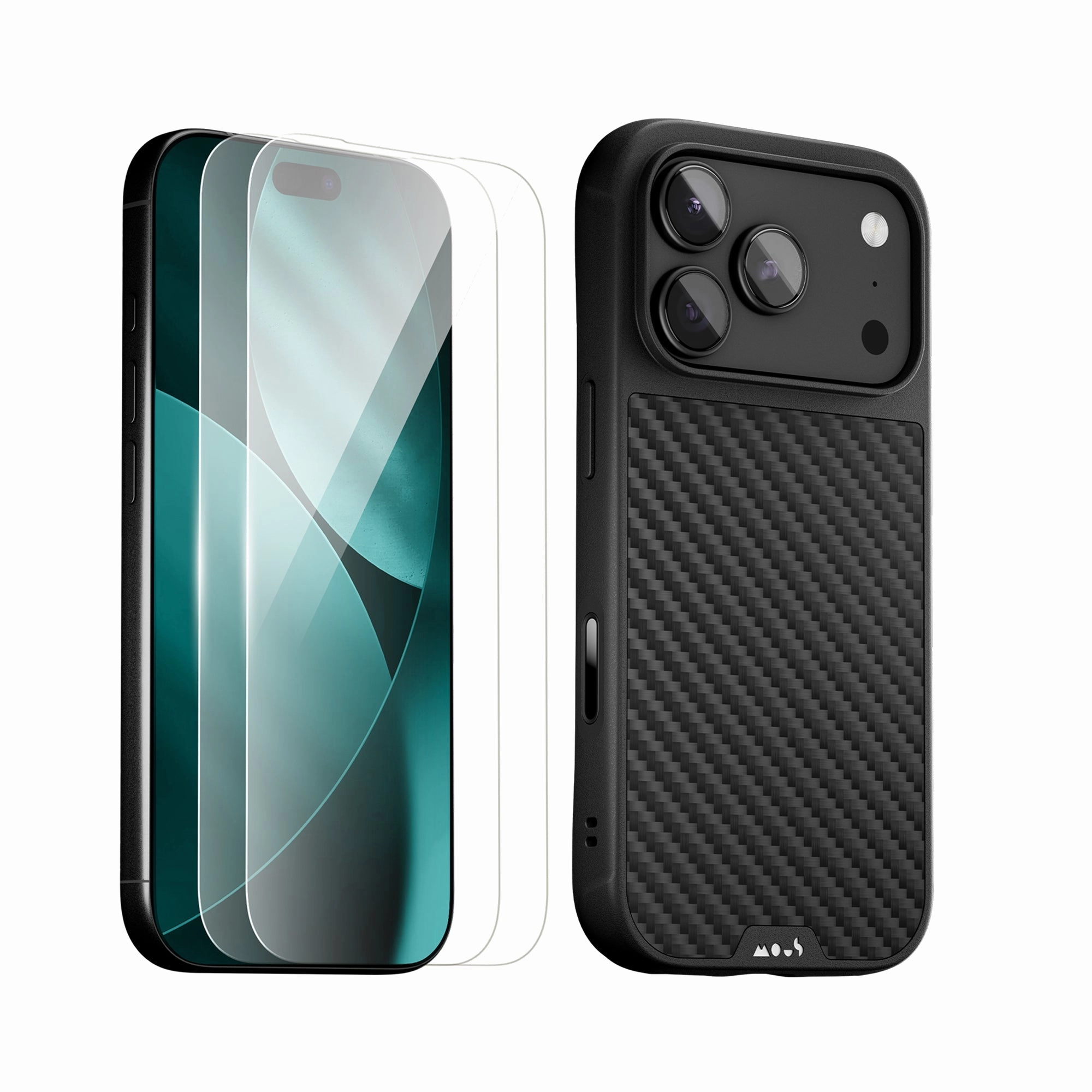 Aramid Fibre Protective Case and Screen Protector - iPhone Protection Kit Soft Look Texture Impact shield