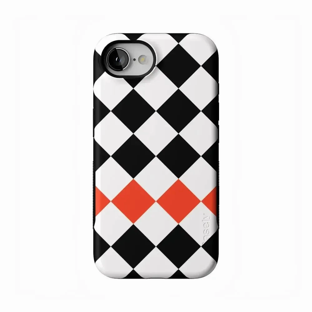 Clear Protection Checkerboard | High Contrast Design Case