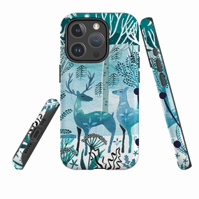 iPhone MagSafe Tough Case - Frosted Branches By Emma Frances Grant Comfort Edge Layer