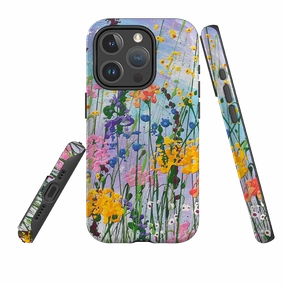 iPhone MagSafe Tough Case - Wildflowers At Play By Linda Calvert Jacobson Protective Pattern Texture