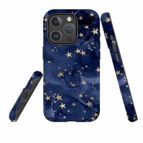 iPhone MagSafe Tough Case -  Stormy Stars Wireless Compatible Smooth Design