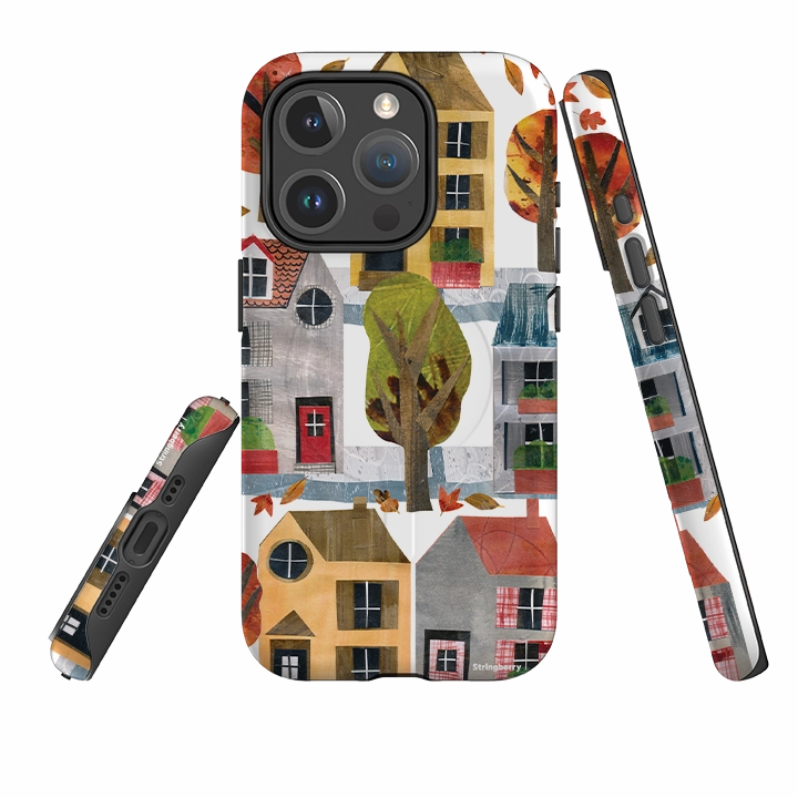 Everyday Use Refined Pattern iPhone MagSafe Tough Case - Autumn House By Tracey English