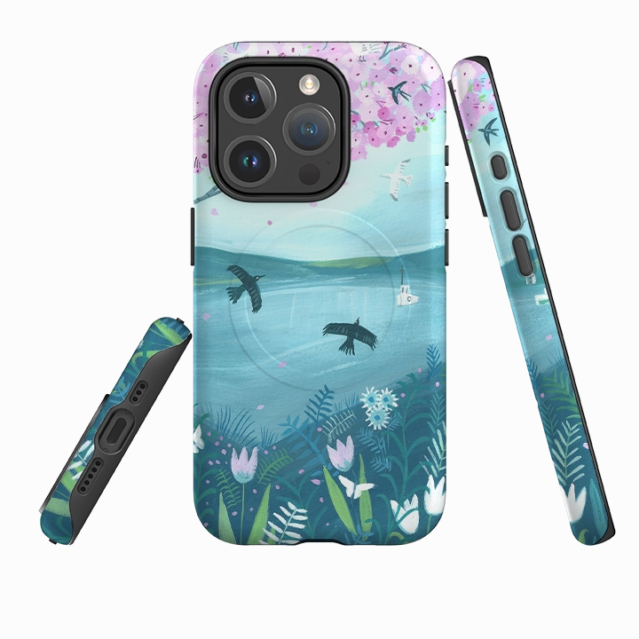 Durable Layer iPhone MagSafe Tough Case - Blossom Tree By Mary Stubberfield