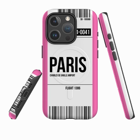 iPhone MagSafe Tough Case -  Paris Pink Premium Style Durable Texture Build