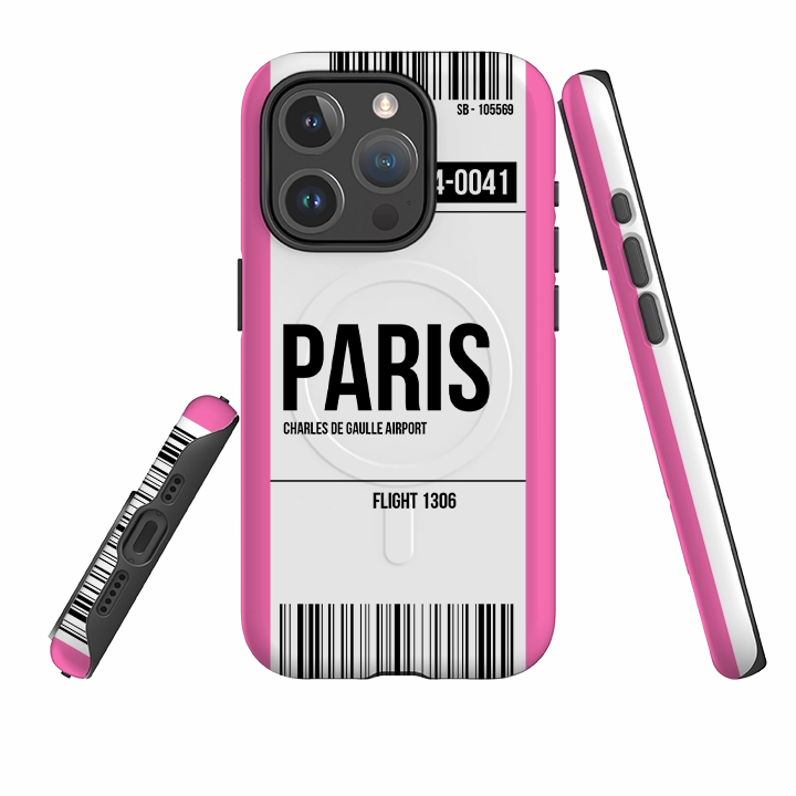 iPhone MagSafe Tough Case -  Paris Pink Premium Style Durable Texture Build