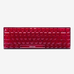 Keyboard Accessories Durable Mechanical CLEAR RUBY Basecamp 65 Keyboard (Silent Glacier Switch)