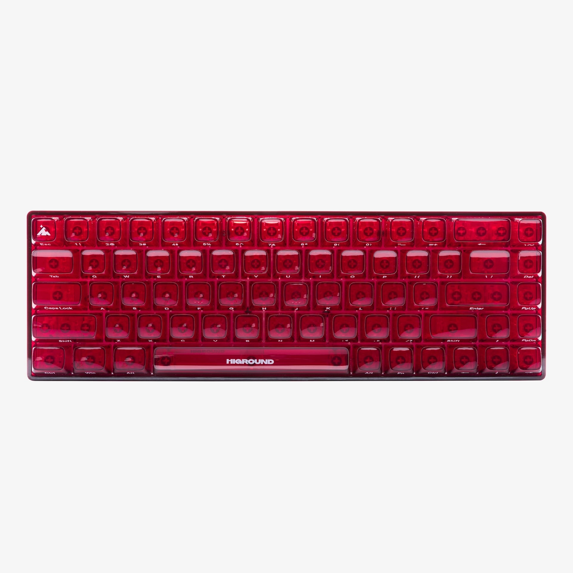 Keyboard Accessories Durable Mechanical CLEAR RUBY Basecamp 65 Keyboard (Silent Glacier Switch)