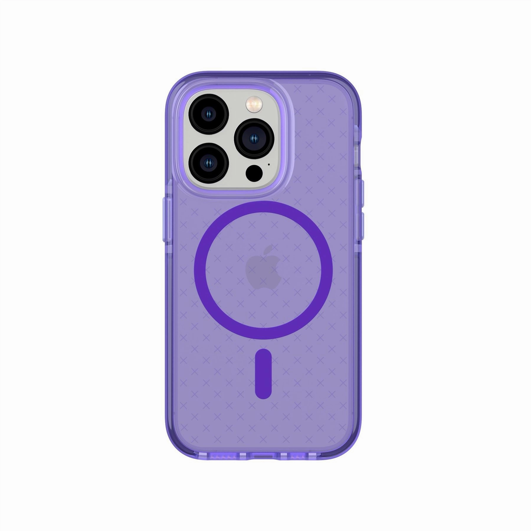 Compact Shell Soft Surface Design EvoCheck - Apple iPhone 14 Pro Case MagSafe Compatible - Wondrous Purple
