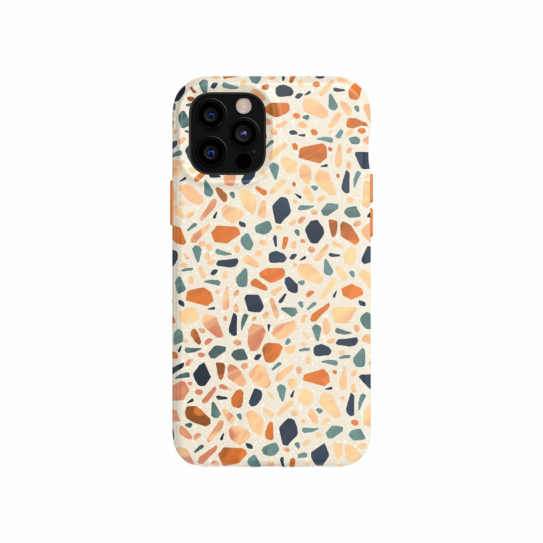 Durable Build Eco Art - Apple iPhone 12/12 Pro Case - Terazzo Orange