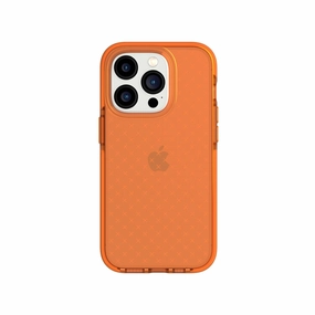 EvoCheck - Apple iPhone 14 Pro Case - Fizzy Orange Durable Quality Grip Texture