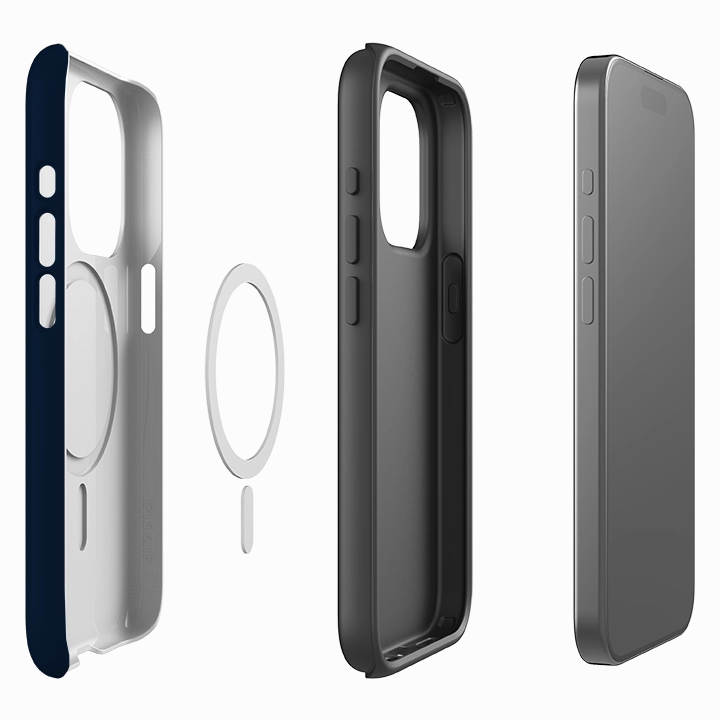 iPhone MagSafe Tough Case -  Porto Blue Matte Surface