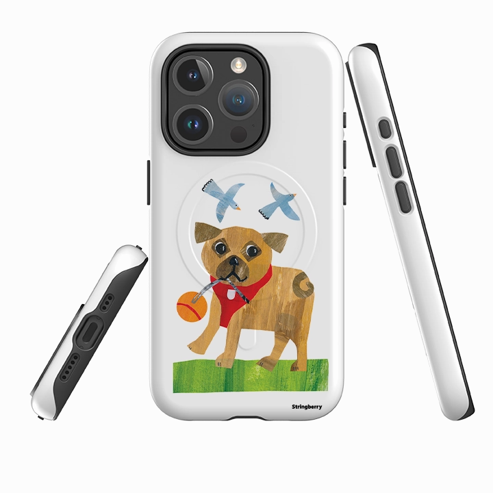 Matte Edge iPhone MagSafe Tough Case - Days Of Dogs IV By Tracey English
