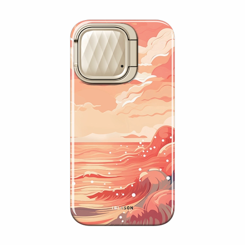 Modern Frame iPhone 15 Pro Cosmo Mag Case - Ocean Sunset