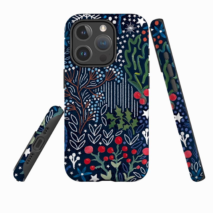 iPhone MagSafe Tough Case - Winter Flowers II By Emma Frances Grant Smooth Form Texture