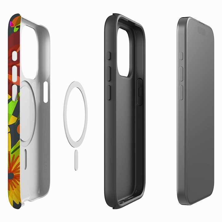 Hybrid Texture iPhone MagSafe Tough Case -  Sunflowers By Sarah Campbell