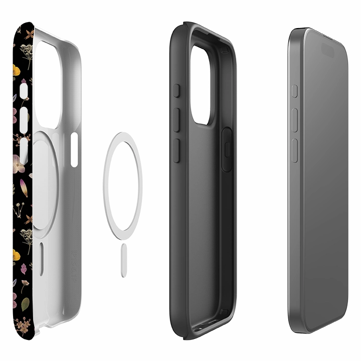 iPhone MagSafe Tough Case -  Flower Meadow By Helen Ahpornsiri Clear Finish Shock Absorption Layer