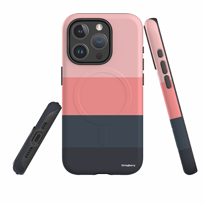 Comfort Edge Texture iPhone MagSafe Tough Case - Hamburg Chroma