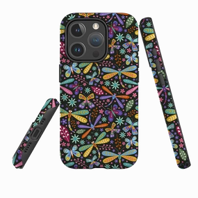 Smooth Pattern iPhone MagSafe Tough Case -  Dragonflies Multi By Suzy Taylor