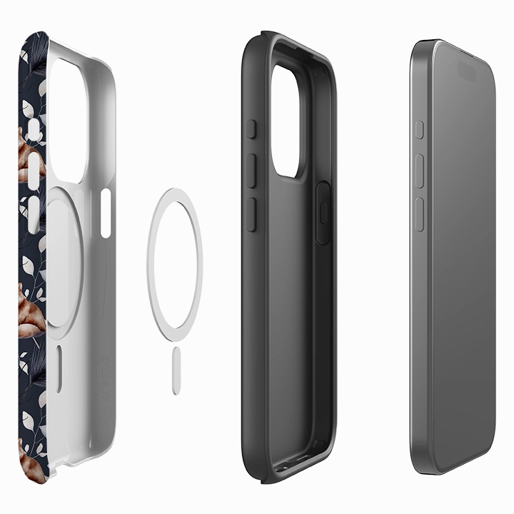 iPhone MagSafe Tough Case -  Foxy Xmas Comfort Feel Elegant Design Layer