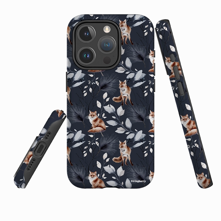 iPhone MagSafe Tough Case -  Foxy Xmas Soft Finish Texture Vivid Finish