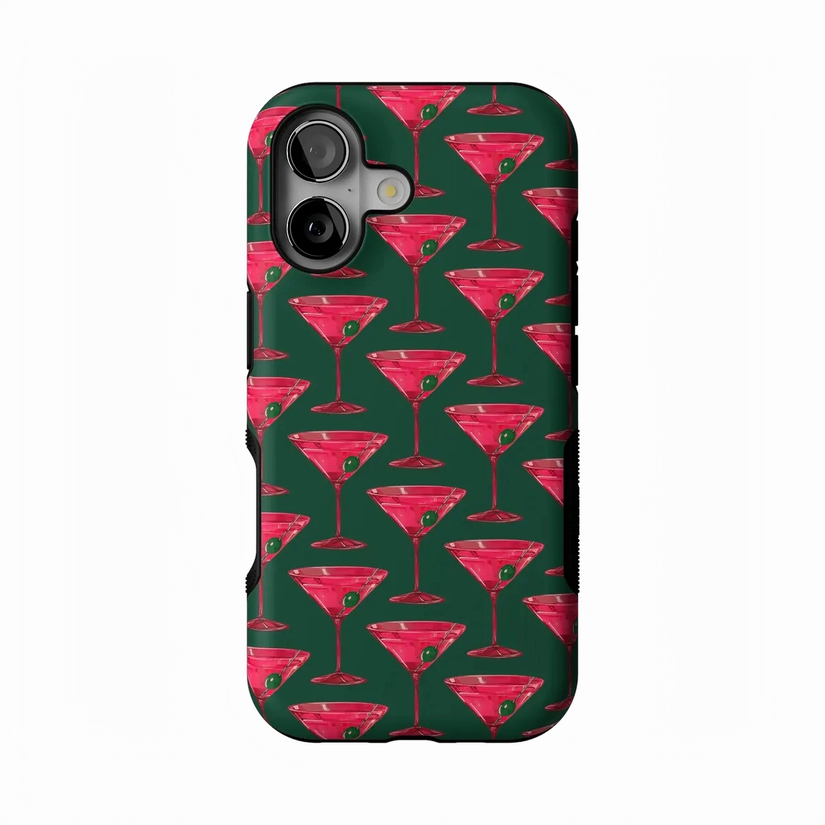 Shaken Not Stirred | Retro Martini Case Luxury Surface Protective Edge