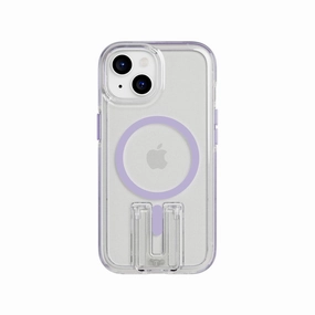 EvoCrystal Kick - Apple iPhone 16e/15 Case MagSafe Compatible - Lilac Luxury Surface Layer