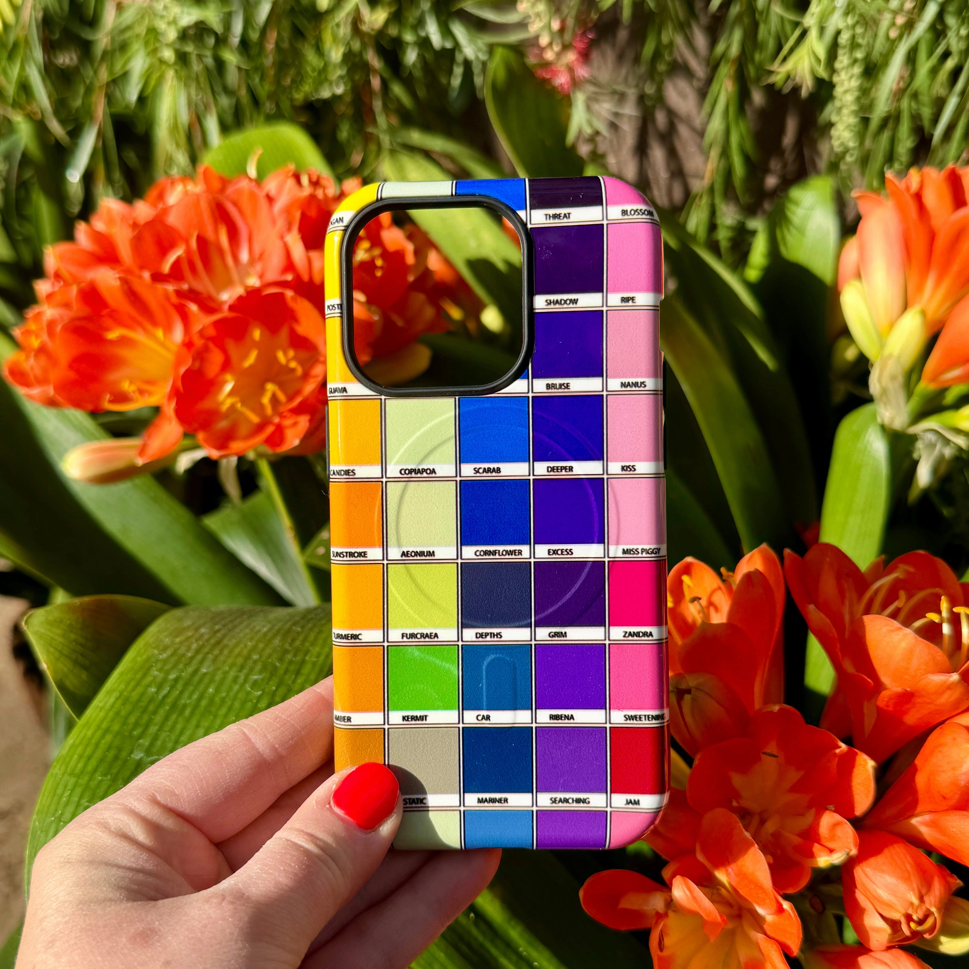 Smooth Pattern Finish iPhone MagSafe Tough Case -  Multi Chromology By Kitty Joseph