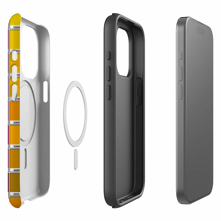 Comfort grip design Matte Pattern iPhone MagSafe Tough Case -  Multi Chromology By Kitty Joseph