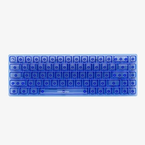CLEAR SAPPHIRE Basecamp 65 Keyboard (Silent Glacier Switch) Gaming Competition detachable cable