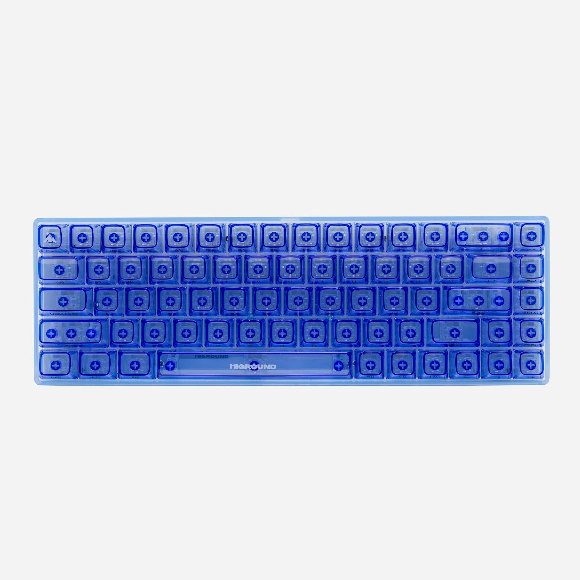 CLEAR SAPPHIRE Basecamp 65 Keyboard (Silent Glacier Switch) Gaming Competition detachable cable
