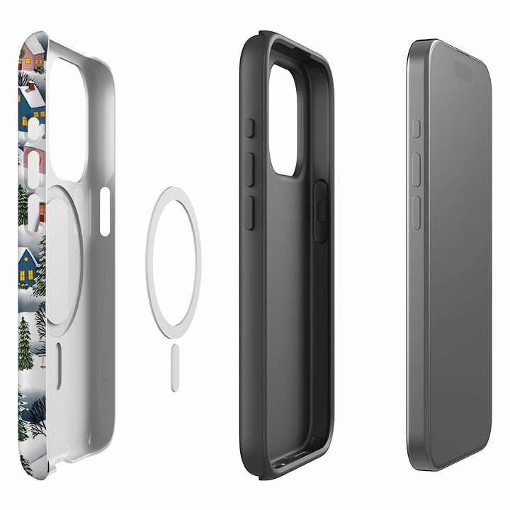 iPhone MagSafe Tough Case - Advent Street Town By Abby Jacobs high quality build