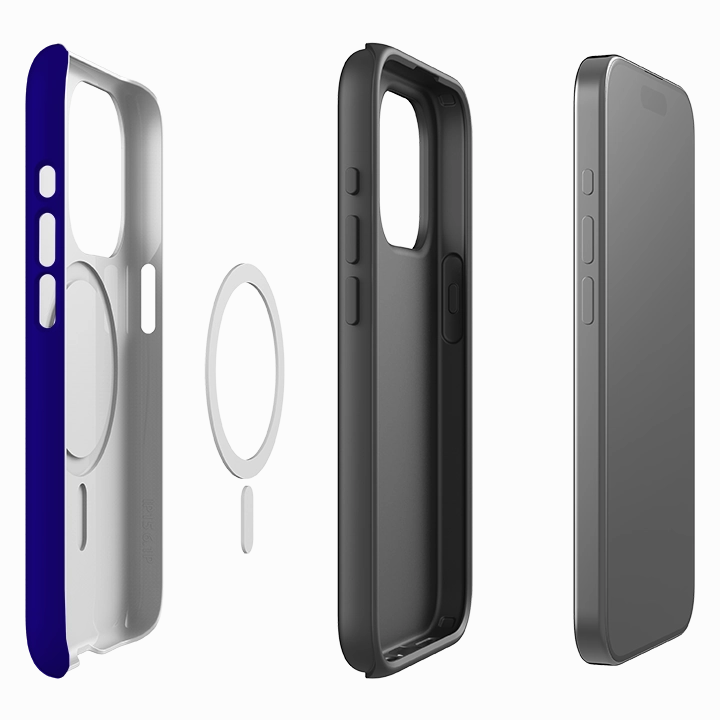 Polished Surface Office Accessory iPhone MagSafe Tough Case -  Hanoi Blue