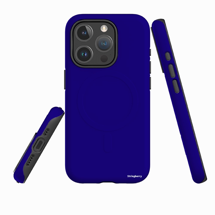 Transparent Shell iPhone MagSafe Tough Case -  Hanoi Blue