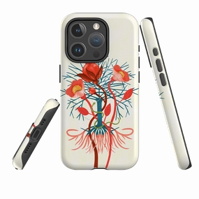 iPhone MagSafe Tough Case -  Snake Tree By Nina Pace Light Touch Matte Texture Layer