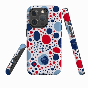 Trendy Look Stylish Layer Texture iPhone MagSafe Tough Case - Space Polka Dots III