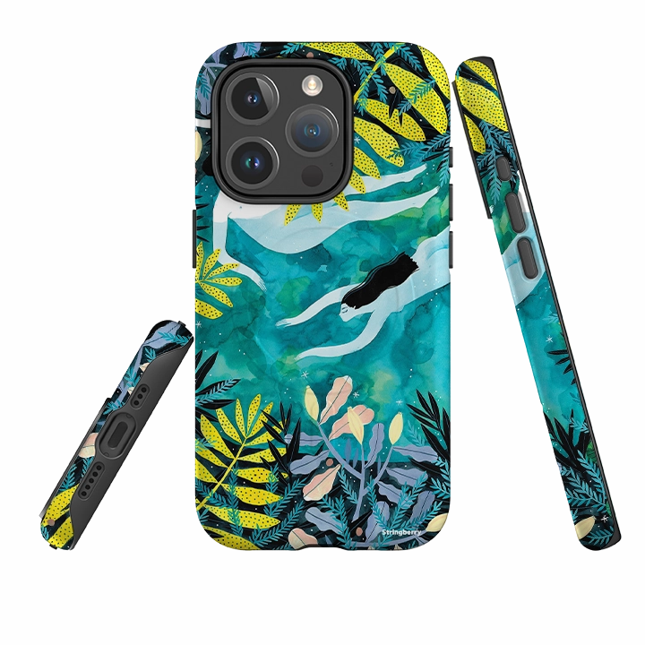 iPhone MagSafe Tough Case -  Night Swimming By Madalina Andronic Protective Form Fit