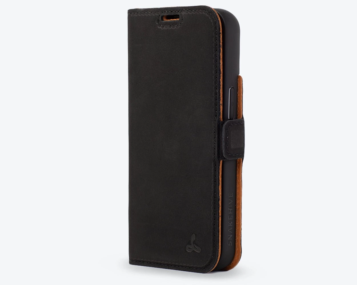 Clear Pattern Apple iPhone 14 - Vintage Leather Wallet Phone Case (Side Clasp)