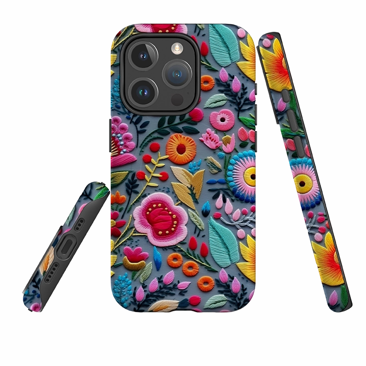 iPhone MagSafe Tough Case - Spring Petals III Hybrid Finish