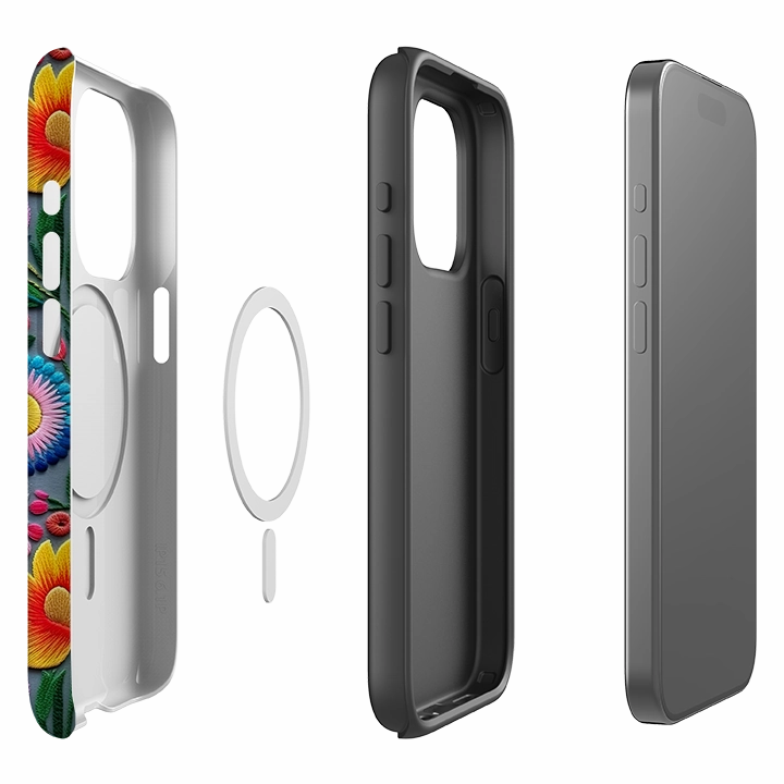 iPhone MagSafe Tough Case - Spring Petals III Soft Detail